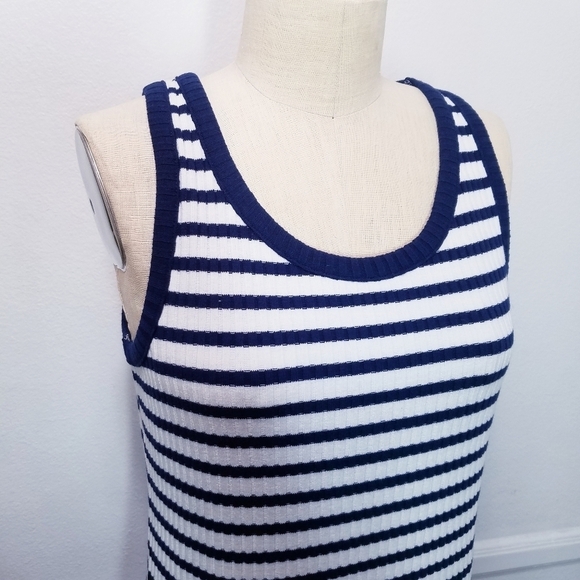 NEW Madewell | Stripe Sleeveless Tank Maxi Dress L - Picture 14 of 14